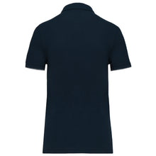Polo contrasté manches courtes femme