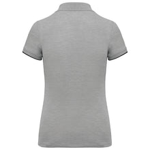 Polo contrasté manches courtes femme