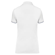 Polo contrasté manches courtes femme
