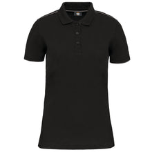 Polo contrasté manches courtes femme