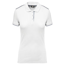 Polo contrasté manches courtes femme
