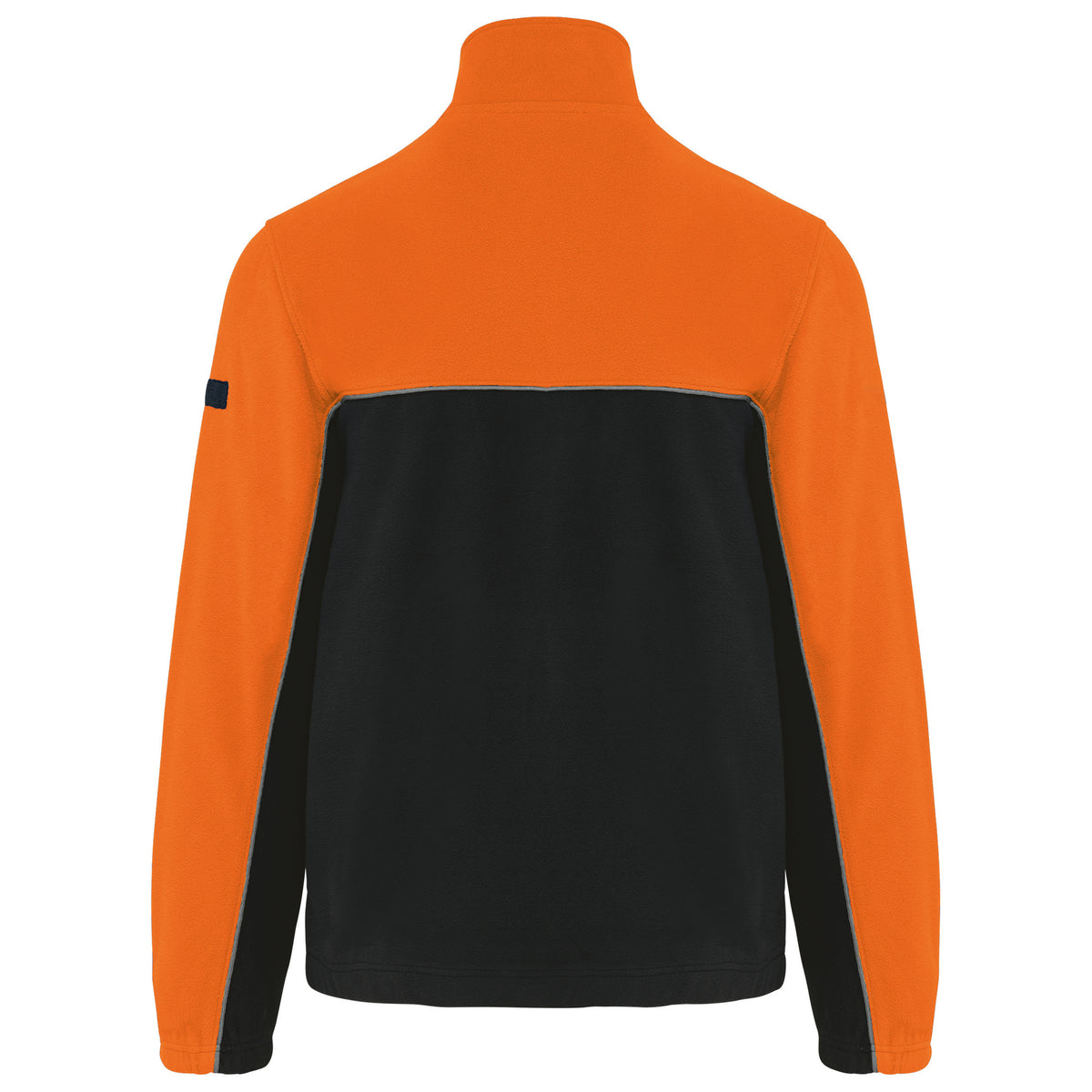 noir, orange, dos