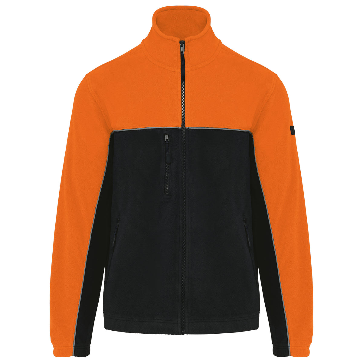 noir, orange, avant