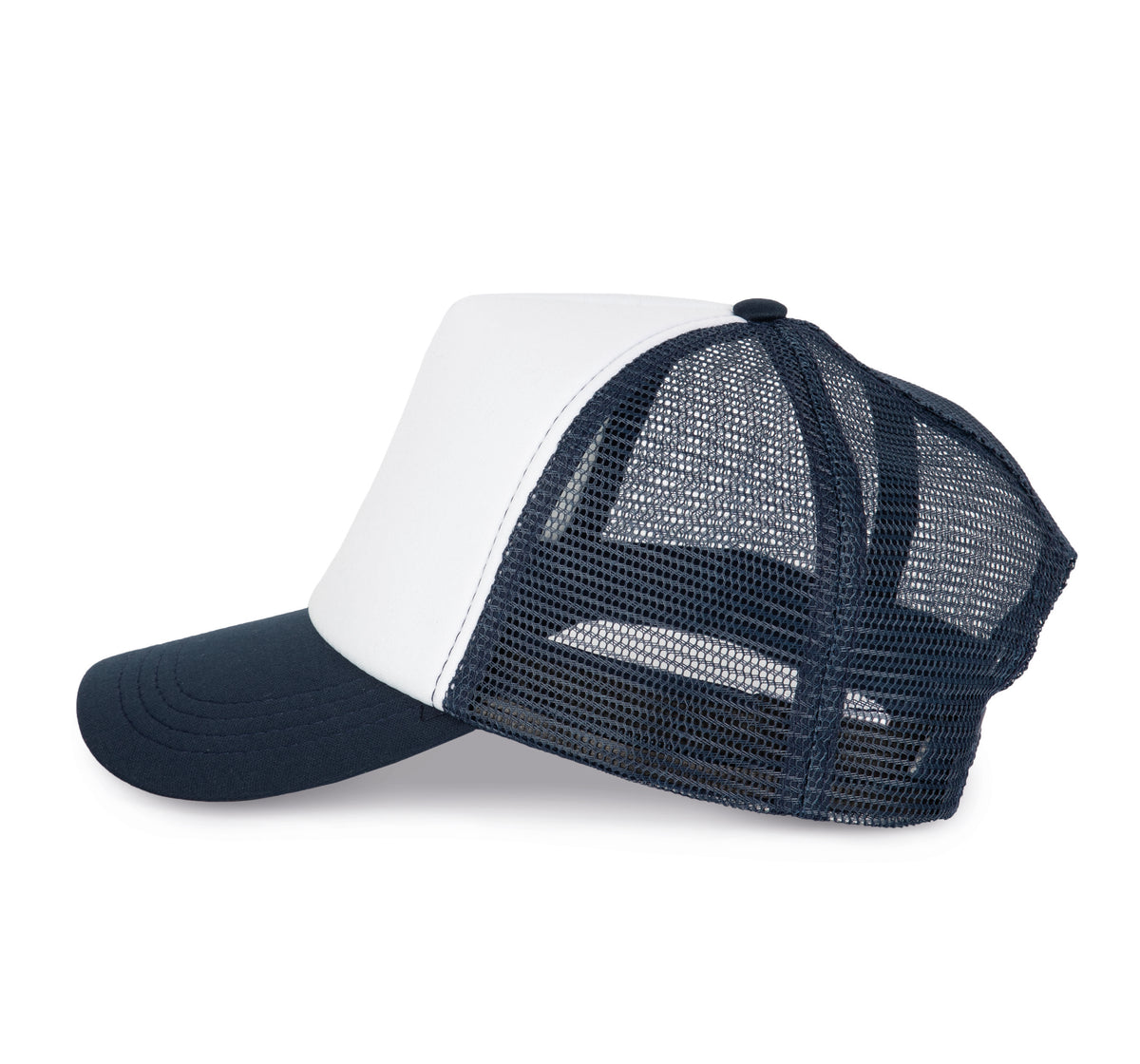 blanc, bleu marine, gauche