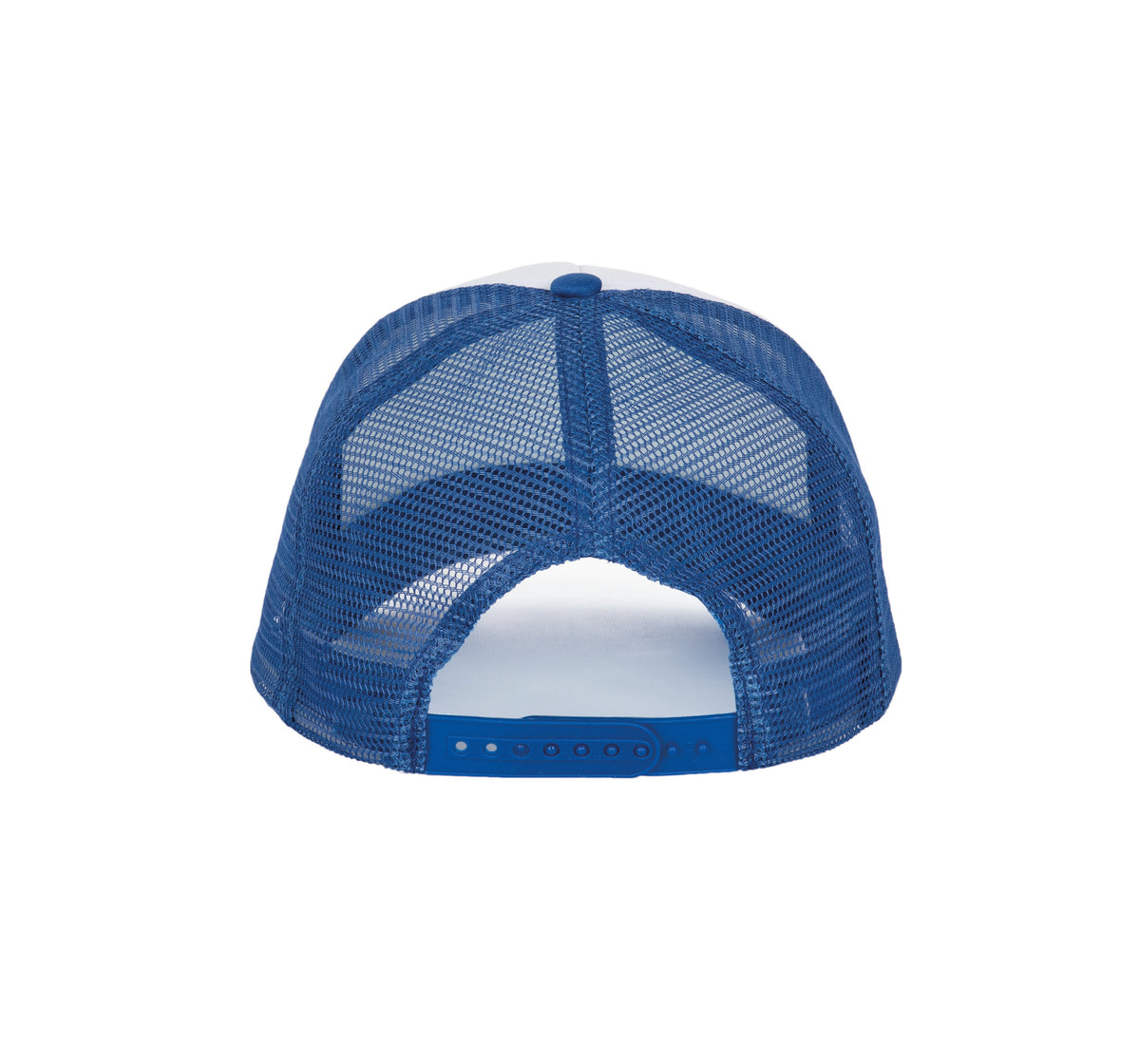 blanc, bleu royal, dos