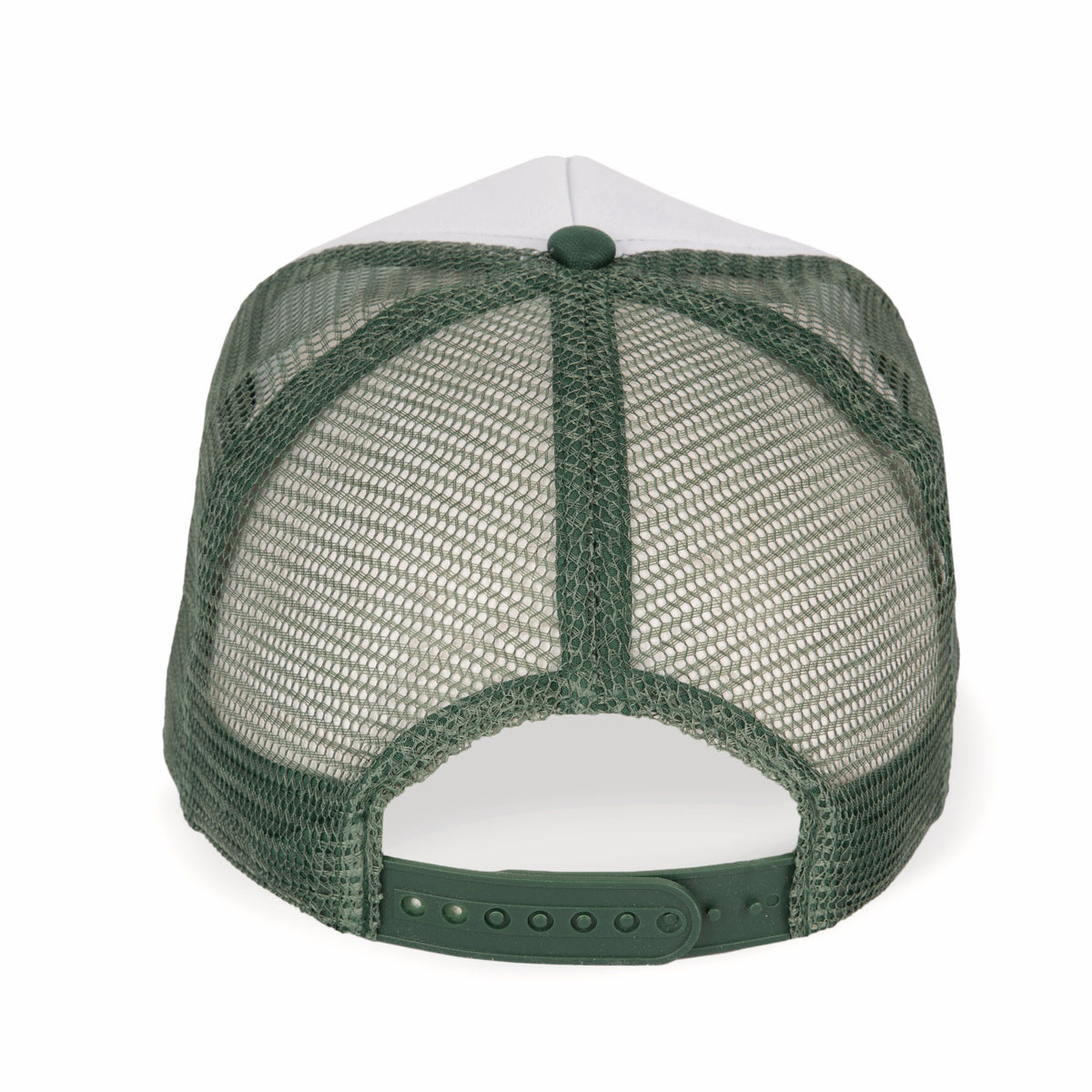 blanc, vert foncé, dos