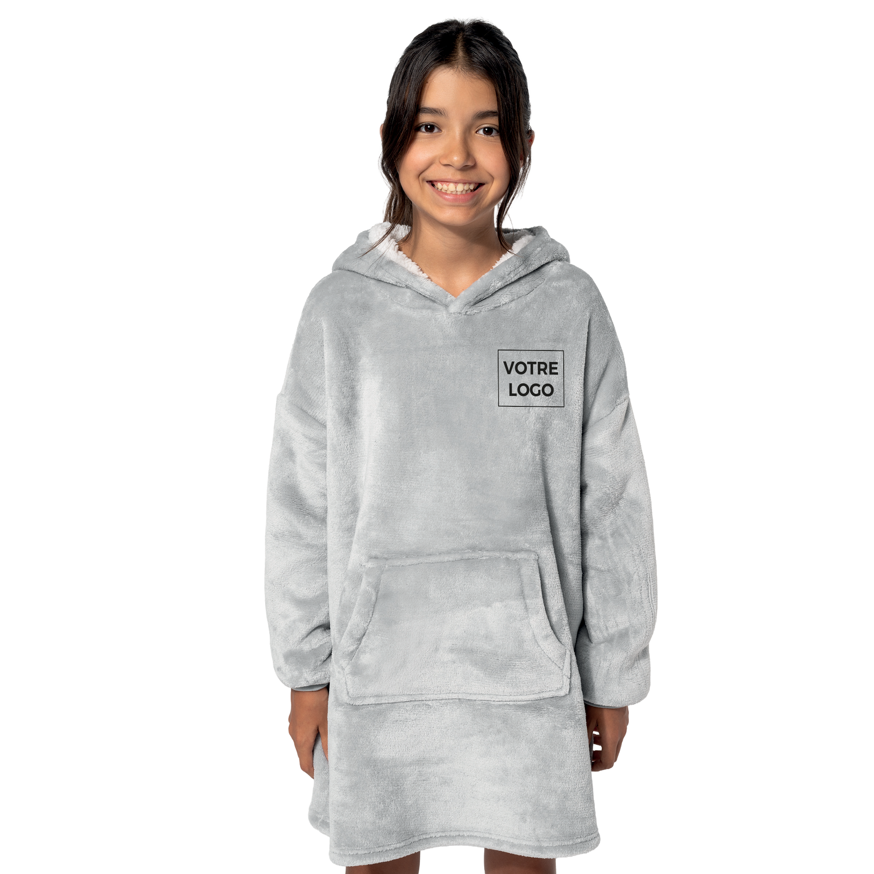 Plaid poncho enfant