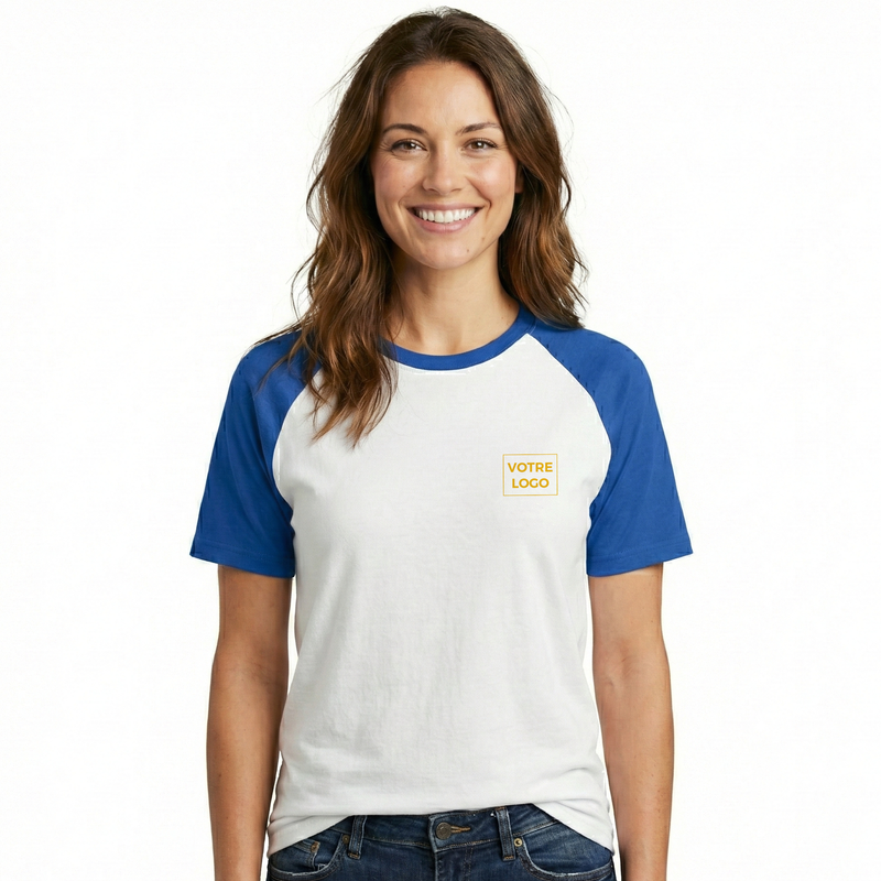 T-shirt bicolore unisexe