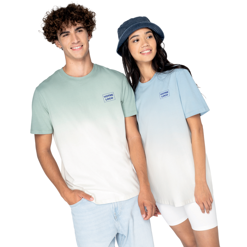 T-shirt écoresponsable Dip Dye unisexe