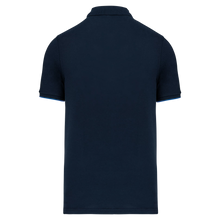 Polo contrasté manches courtes homme