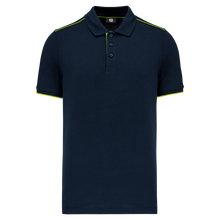 Polo contrasté manches courtes homme