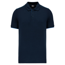 Polo contrasté manches courtes homme