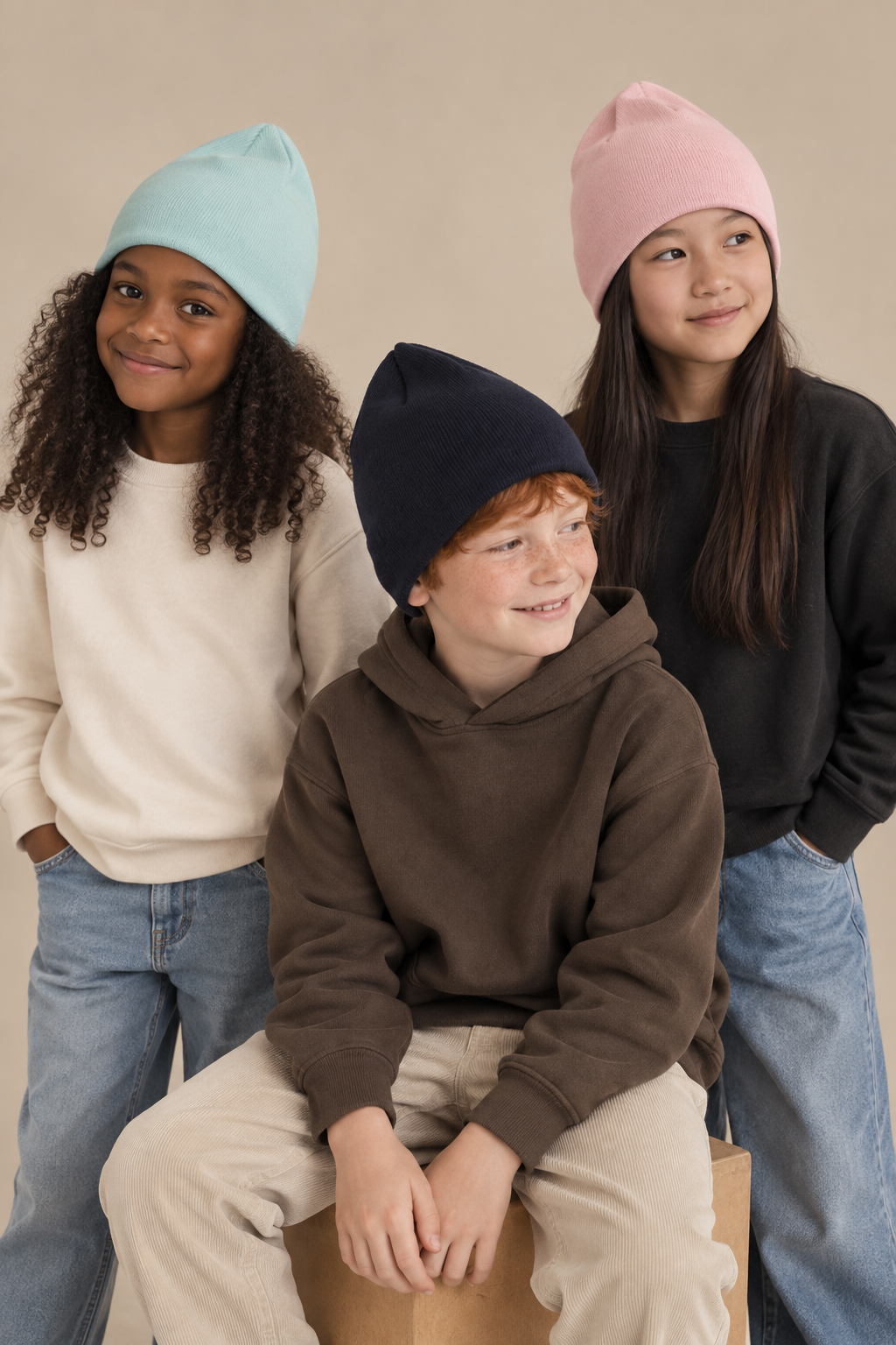 Bonnet enfant tricoté — vue du produit