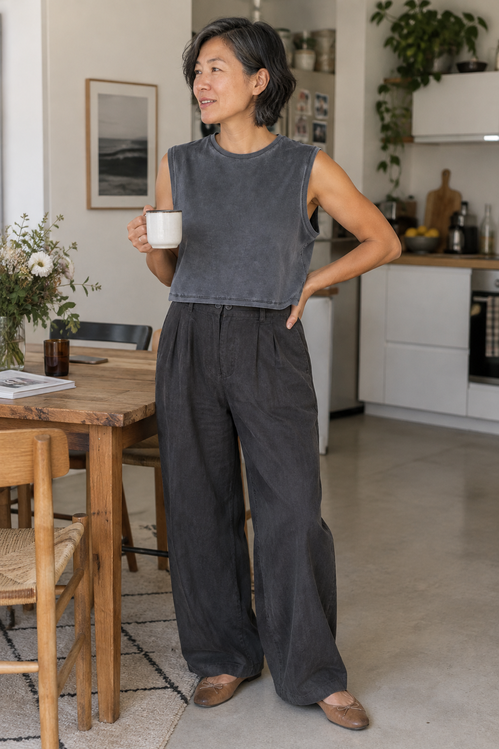 T-shirt écoresponsable crop femme — vue du produit