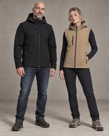 Veste Softshell capuche avec manches amovibles unisexe