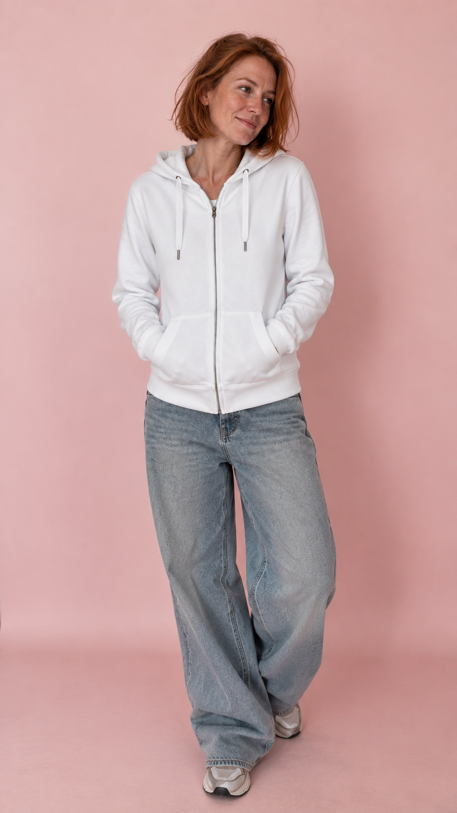 Veste à capuche zippée femme — vue du produit