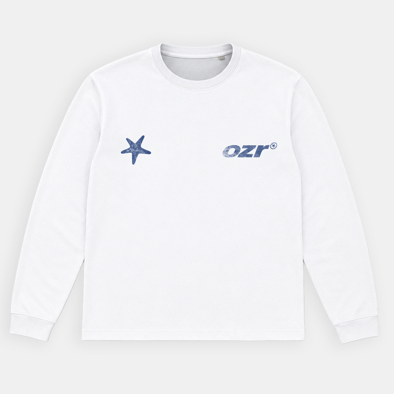 Starfish Longsleeve - Blanc