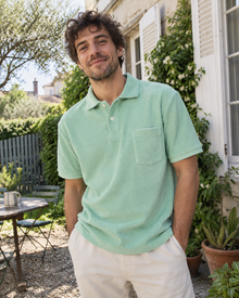 Polo éponge homme